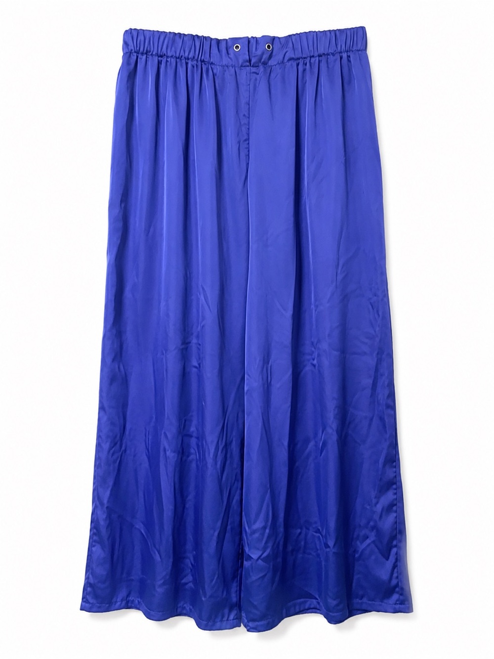 Free People Royal Blue Elastic-Waist Trousers